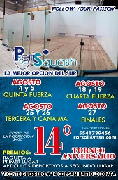 Torneo 14 Aniversario PeriSquash Torneo 14 Aniversario PeriSquash